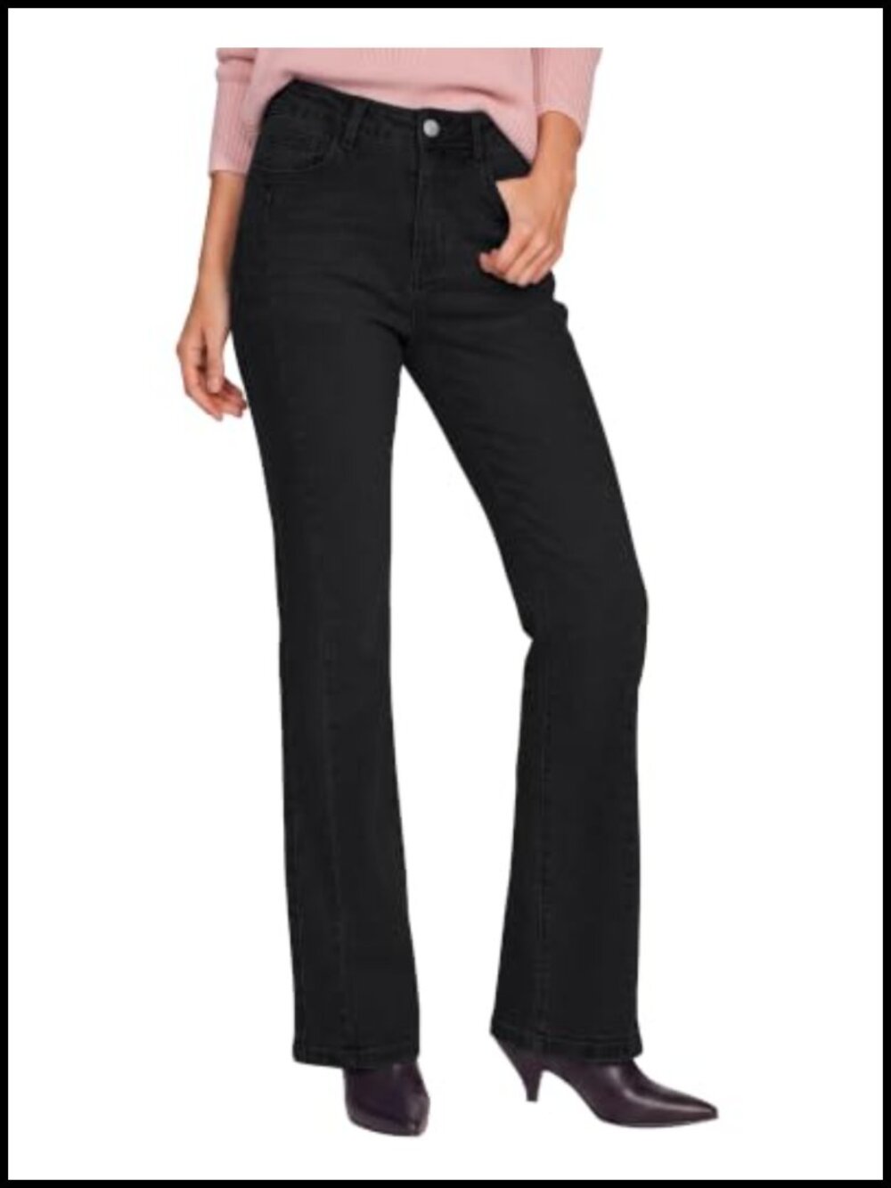High Waisted Bootcut Jeans Stretchy Denim Pants